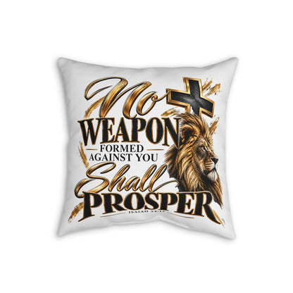 Christian Lion Cross Throw Pillow