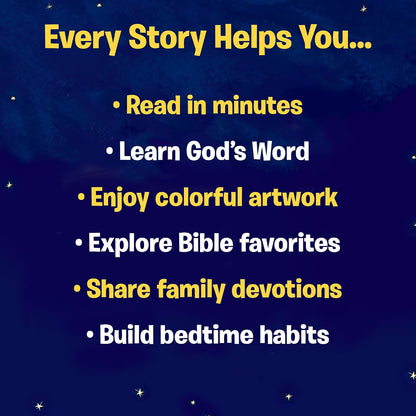 101 Bible Bedtime Stories: Children's Bible Storybook with Short Bedtime Stories for Family Reading and Daily Devotions