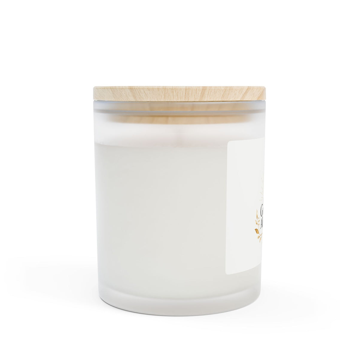 Rise in Grace & Alignment Frosted Glass Candle — 11oz Scented Jar for Meditation & Gift