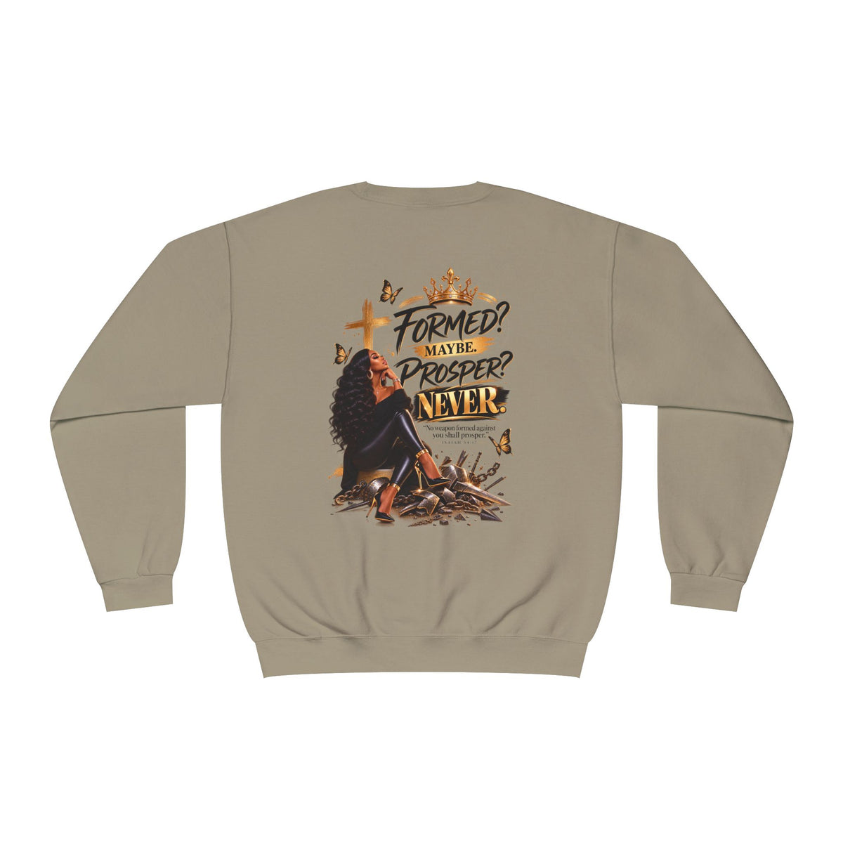No Weapon Formed Graphic Sweatshirt