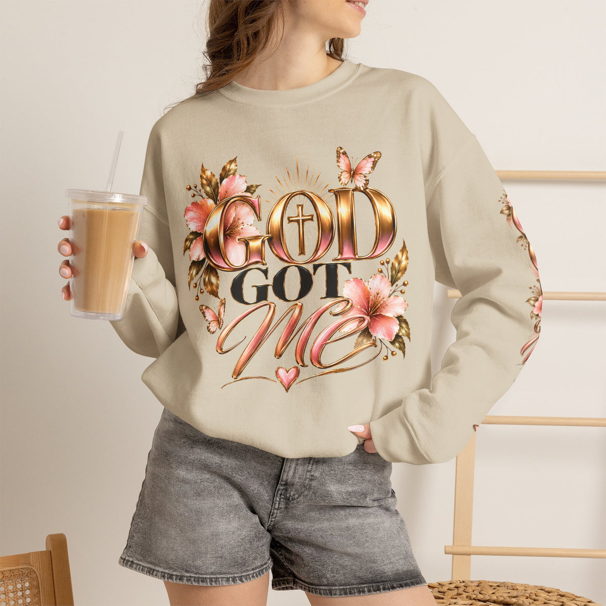 God Got Me Floral Sweatshirt