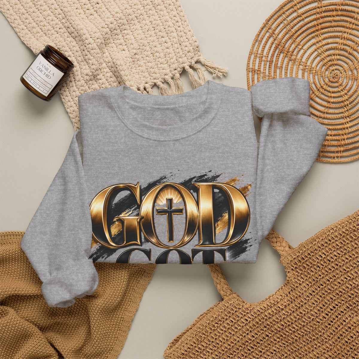 God Got Me Crewneck Sweatshirt