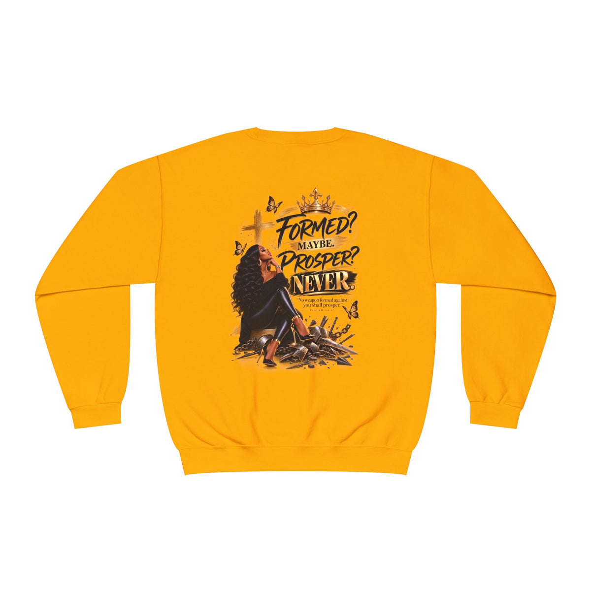 No Weapon Formed Graphic Sweatshirt