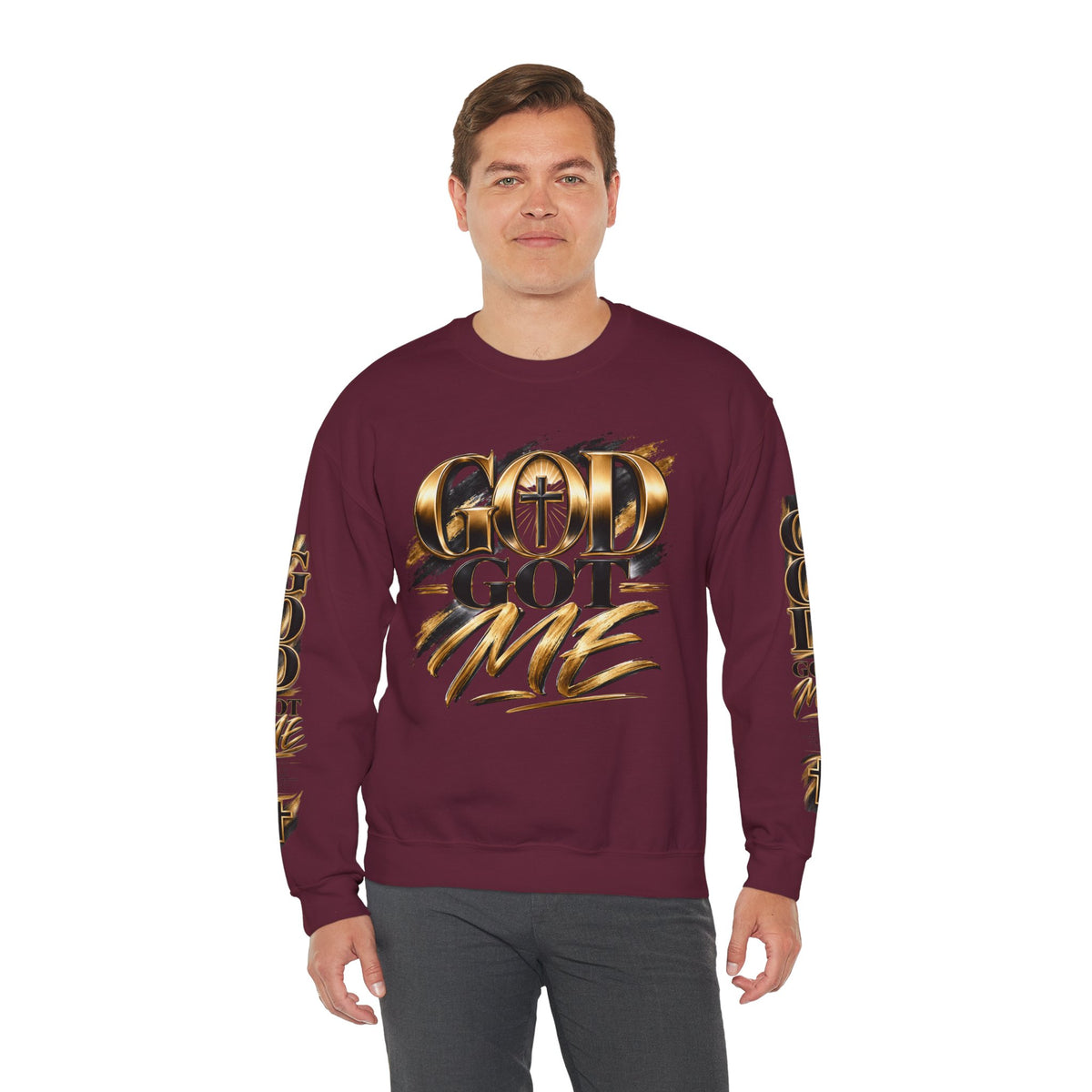 God Got Me Crewneck Sweatshirt
