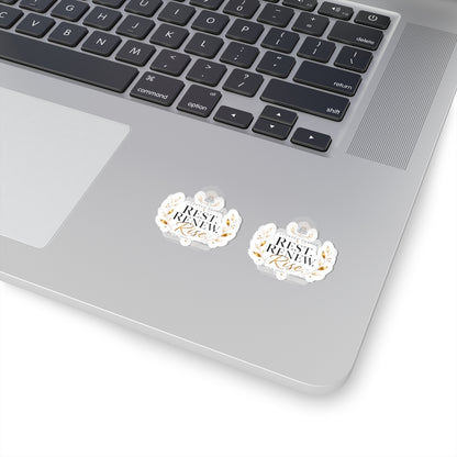 Rest. Renew. Rise. Floral Kiss-Cut Sticker Set