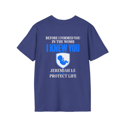 Pregnancy Announcement T-Shirt — "I Knew You" Baby Feet Design