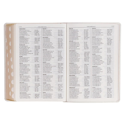 KJV Holy Bible, Super Giant Print Red Letter Edition - Thumb Index Tabs & Ribbon Marker, King James Version, Vegan Leather, White (KJV Super Giant Print Editions)
