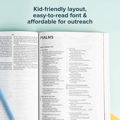 CSB Holy Bible for Kids, Large Print, Economy Edition, Black Letter, Presentation Page, Kid-friendly Gospel Presentation, Full-Color Inserts, Christ Connections, Easy-to-Read Bible Serif Type