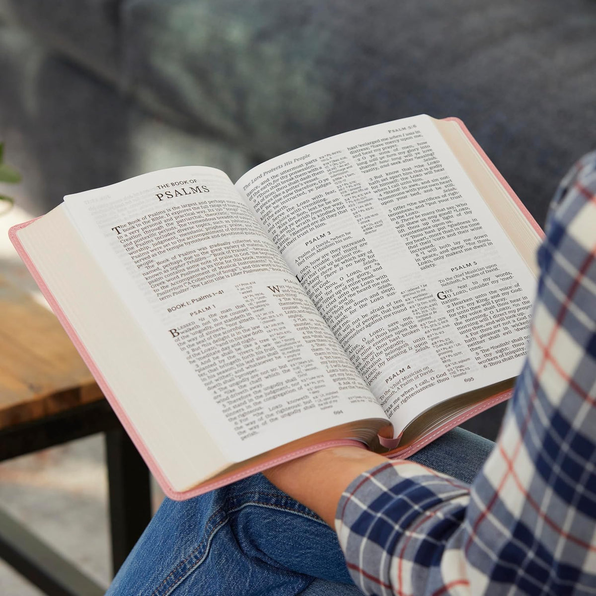 KJV Holy Bible: Large Print with 53,000 Center-Column Cross References, Pink Leathersoft, Red Letter, Comfort Print: King James Version