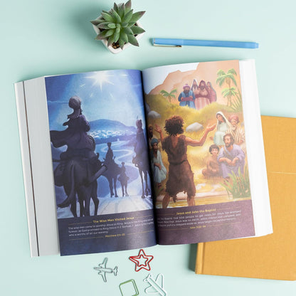 CSB Holy Bible for Kids, Large Print, Economy Edition, Black Letter, Presentation Page, Kid-friendly Gospel Presentation, Full-Color Inserts, Christ Connections, Easy-to-Read Bible Serif Type