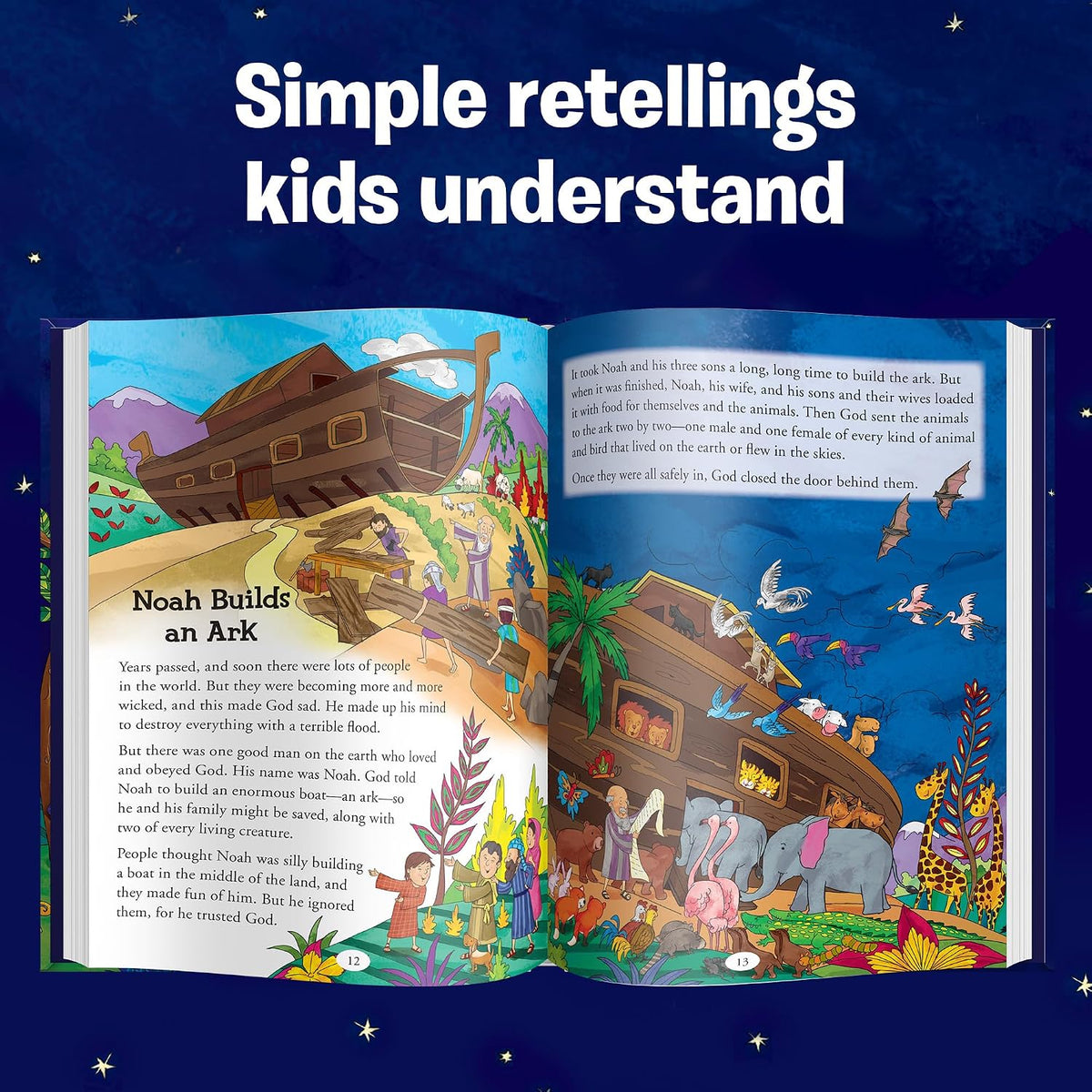 101 Bible Bedtime Stories: Children's Bible Storybook with Short Bedtime Stories for Family Reading and Daily Devotions