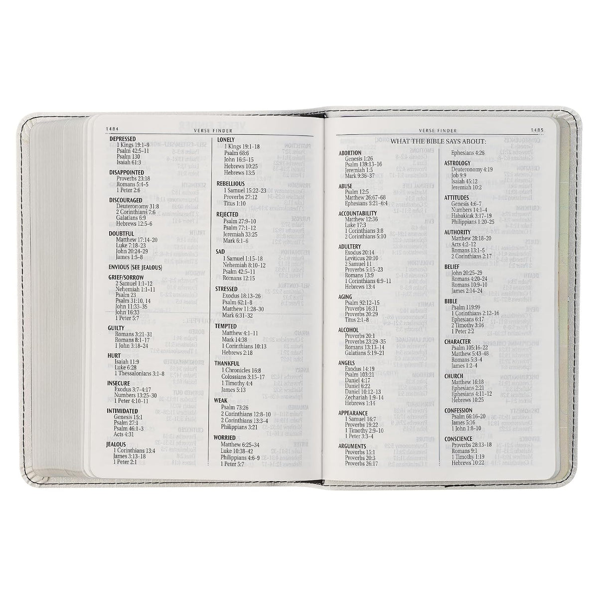 KJV Holy Bible, Compact Large Print Vegan Leather Red Letter Edition - Ribbon Marker, King James Version, Pearlized White (KJV Compact LP Editions)