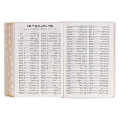 KJV Holy Bible, Super Giant Print Red Letter Edition - Thumb Index Tabs & Ribbon Marker, King James Version, Vegan Leather, White (KJV Super Giant Print Editions)