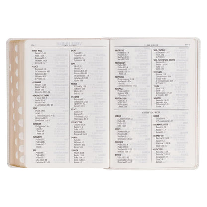 KJV Holy Bible, Super Giant Print Red Letter Edition - Thumb Index Tabs & Ribbon Marker, King James Version, Vegan Leather, White (KJV Super Giant Print Editions)