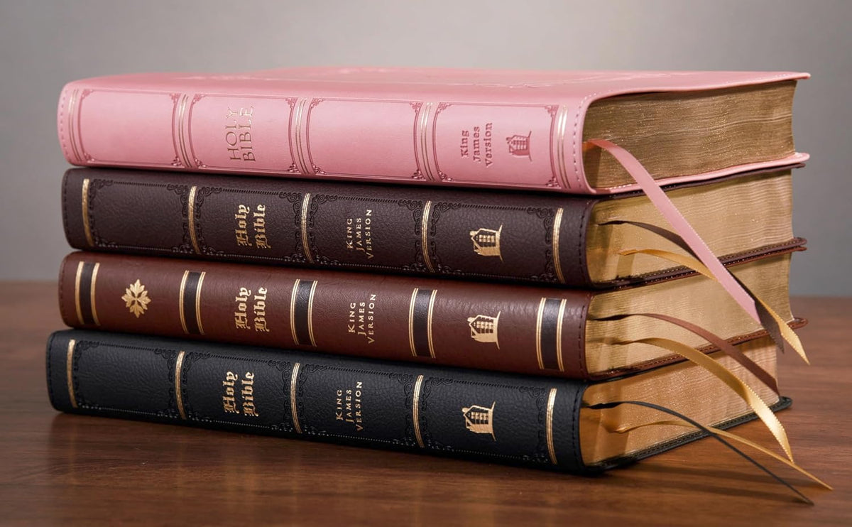 KJV Holy Bible: Large Print with 53,000 Center-Column Cross References, Pink Leathersoft, Red Letter, Comfort Print: King James Version