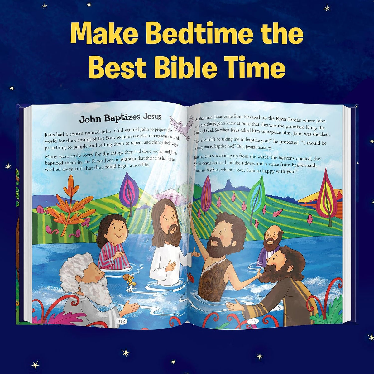 101 Bible Bedtime Stories: Children's Bible Storybook with Short Bedtime Stories for Family Reading and Daily Devotions