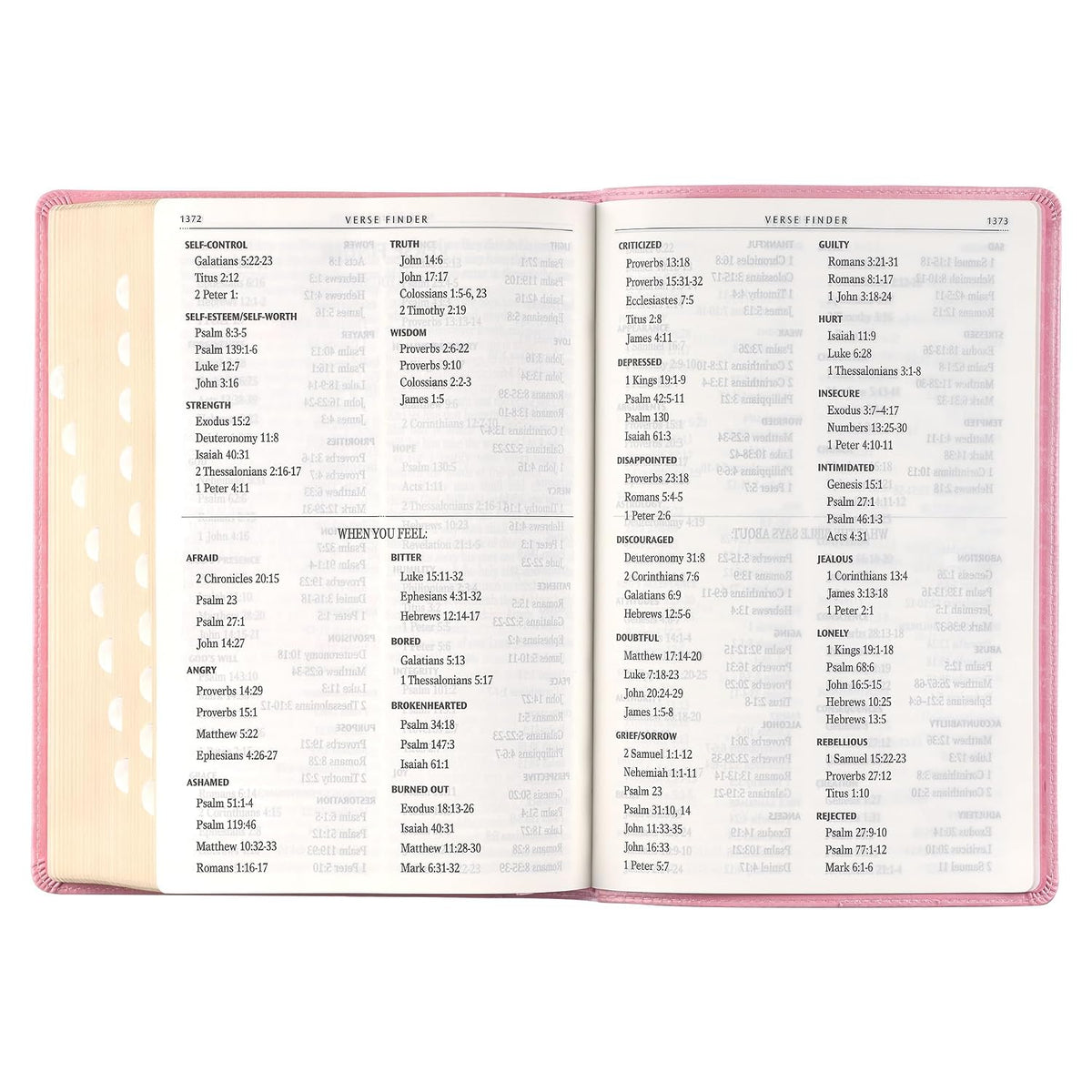 KJV Holy Bible, Giant Print Full-size Faux Leather Red Letter Edition - Thumb Index & Ribbon Marker, King James Version, Pink (KJV Full Size GP Editions)