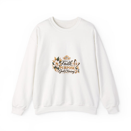 Faith, Purpose & God’s Timing Crewneck Sweatshirt