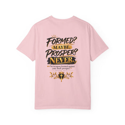 No Weapon Formed Against Me Shall Prosper T‑Shirt