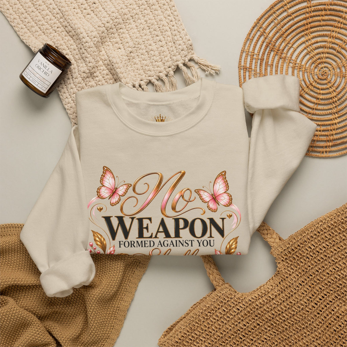 Floral Faith Pullover Sweatshirt