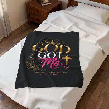 God Got Me Plush Blanket