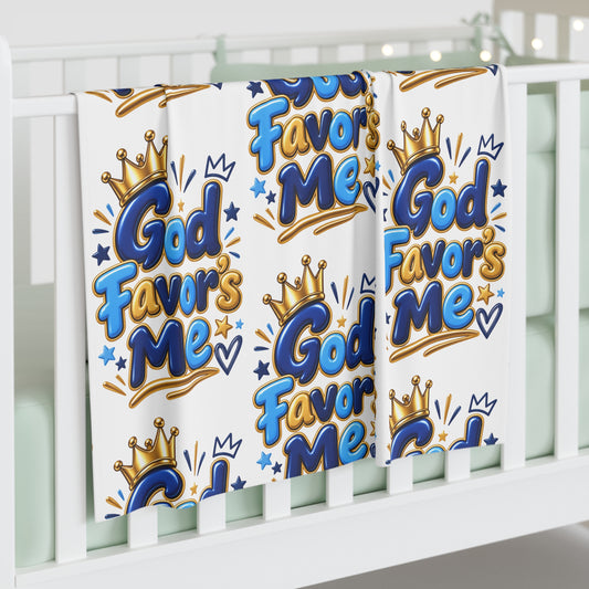 God Favors Me Baby Swaddle Blanket