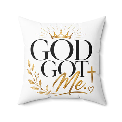 God Got Me Square Pillow