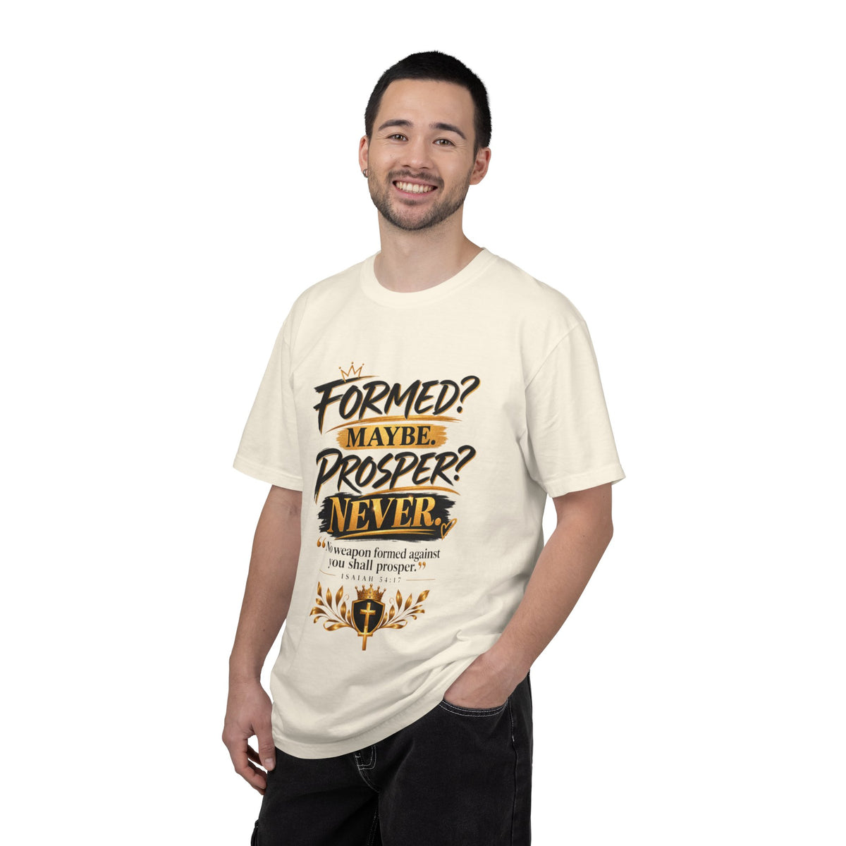 "Formed? Maybe. Prosper? Never." Tee