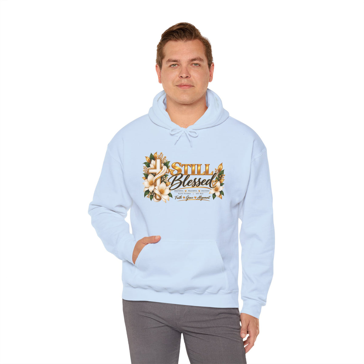 Still Blessed Floral Hoodie – Inspirational Christian Faith Sweatshirt