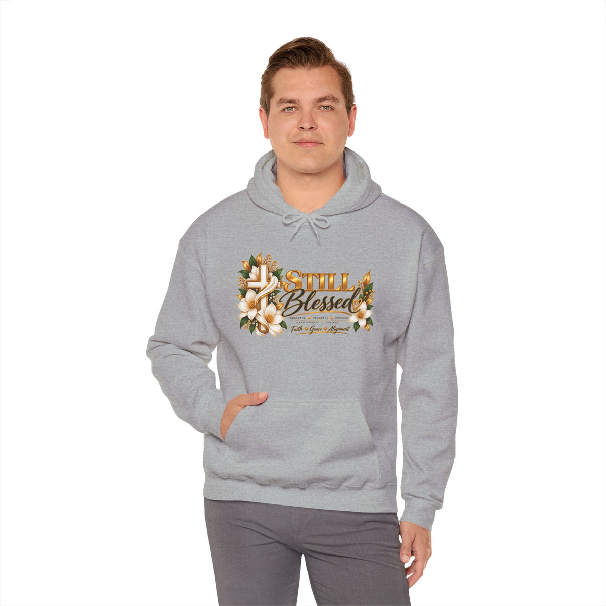 Still Blessed Floral Hoodie – Inspirational Christian Faith Sweatshirt