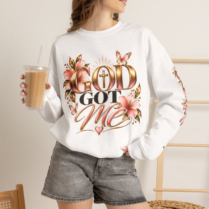 God Got Me Floral Sweatshirt