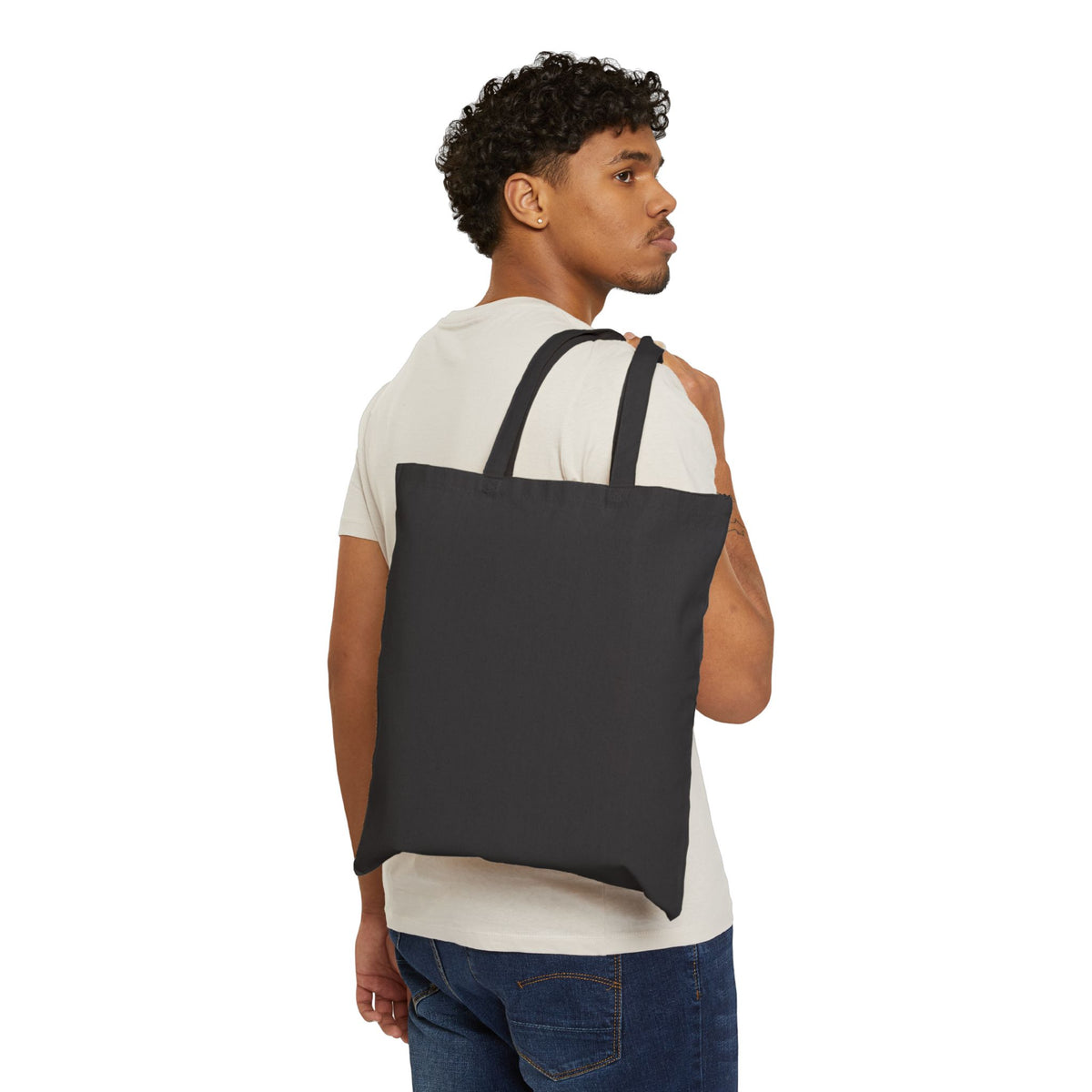 Faith & Purpose Floral Tote Bag — 'Faith, Purpose, God’s Timing' Cotton Canvas Shopper
