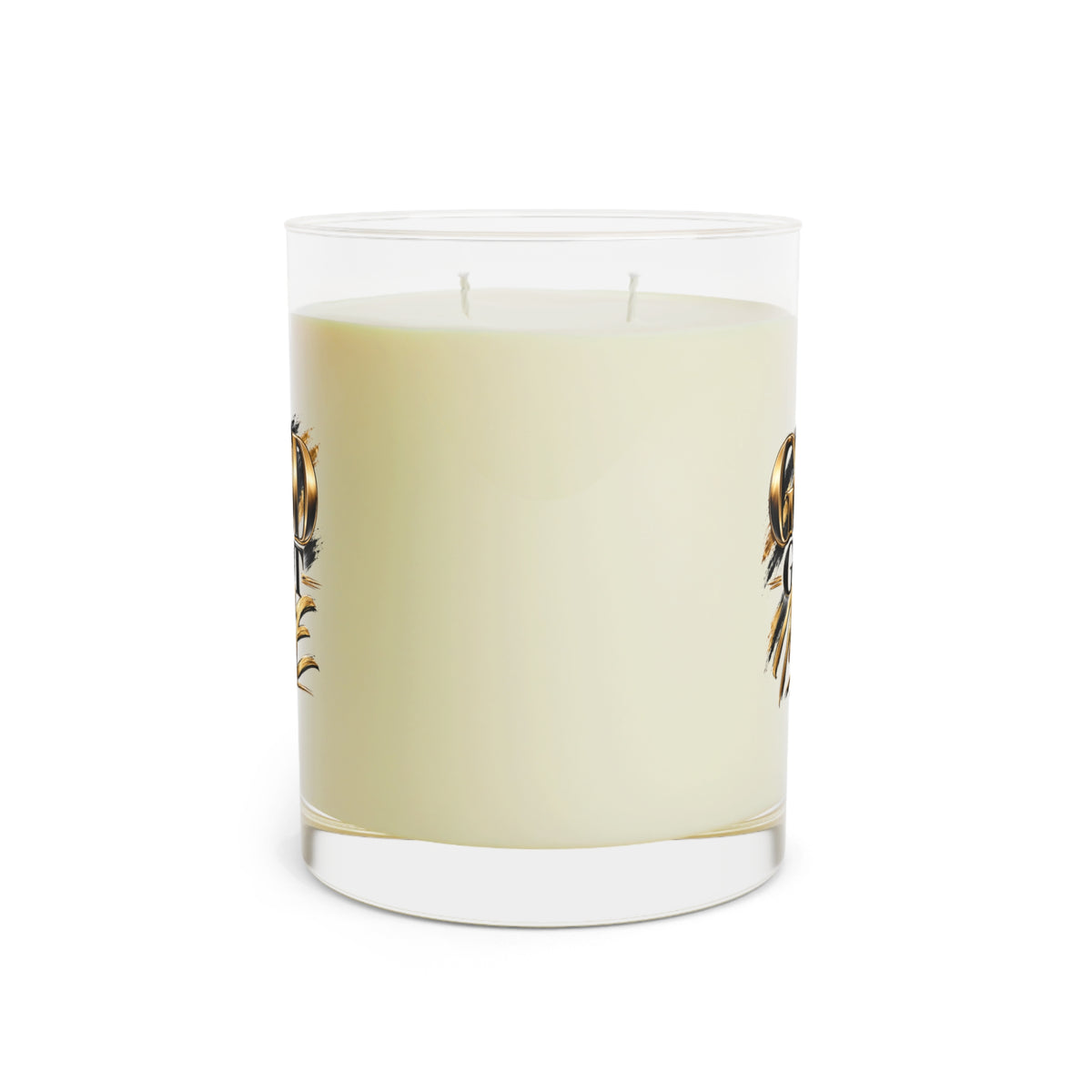 Floral Decorative Glass Scented Candle