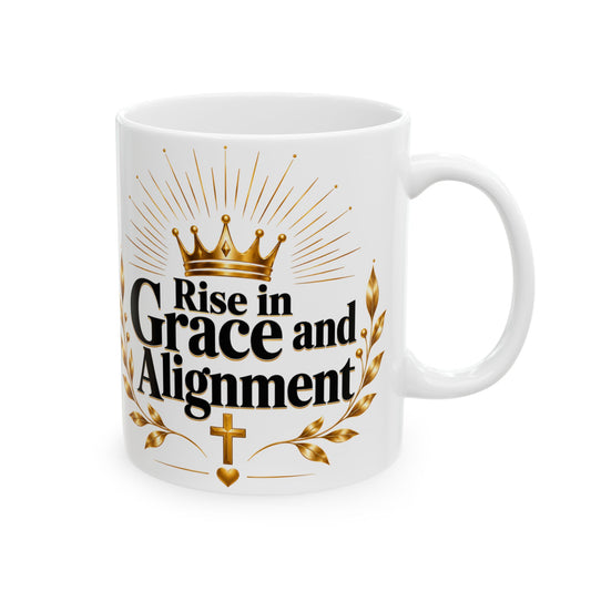 Rise in Grace and Alignment Ceramic Mug