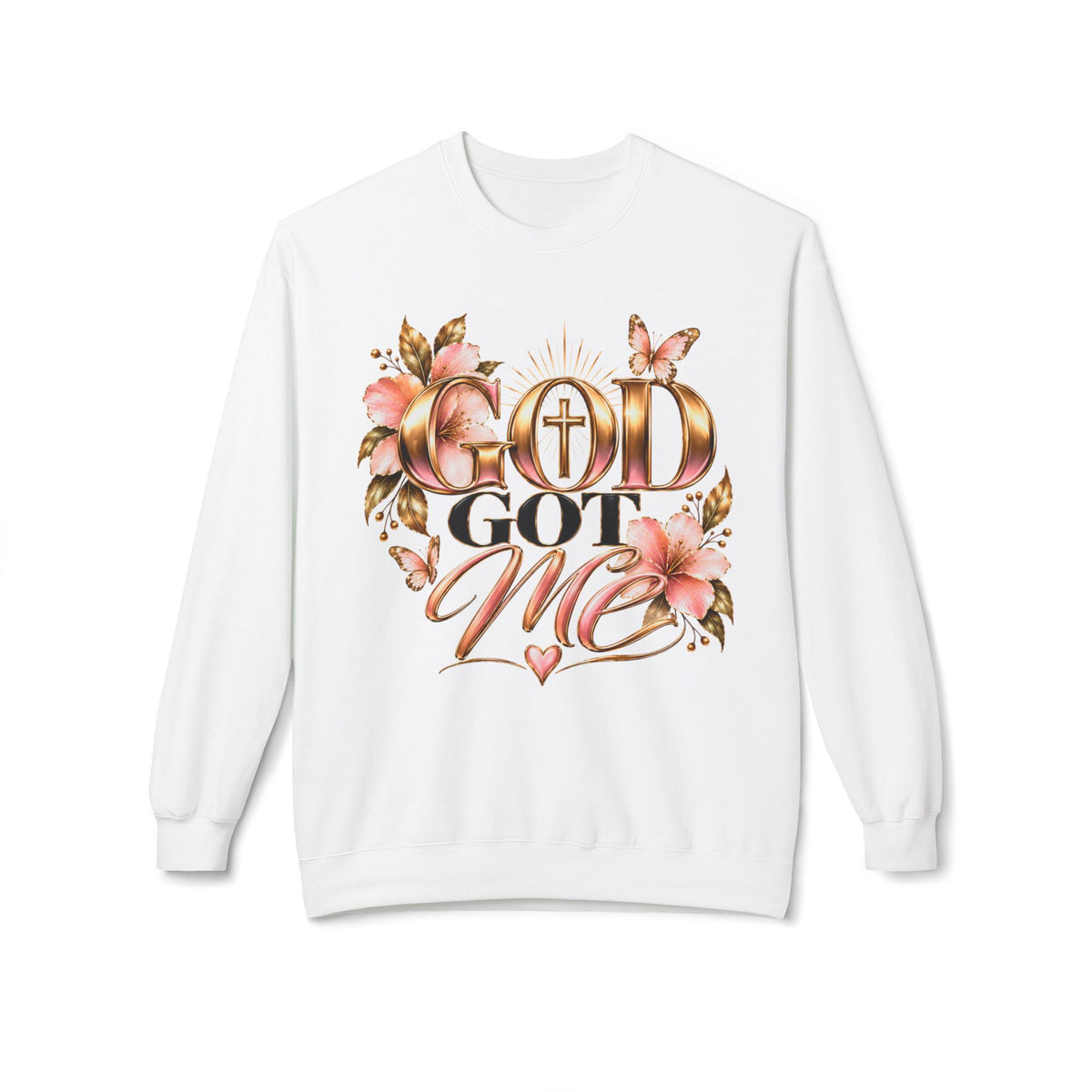 God Got Me Floral Crewneck Sweatshirt