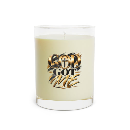 Floral Decorative Glass Scented Candle