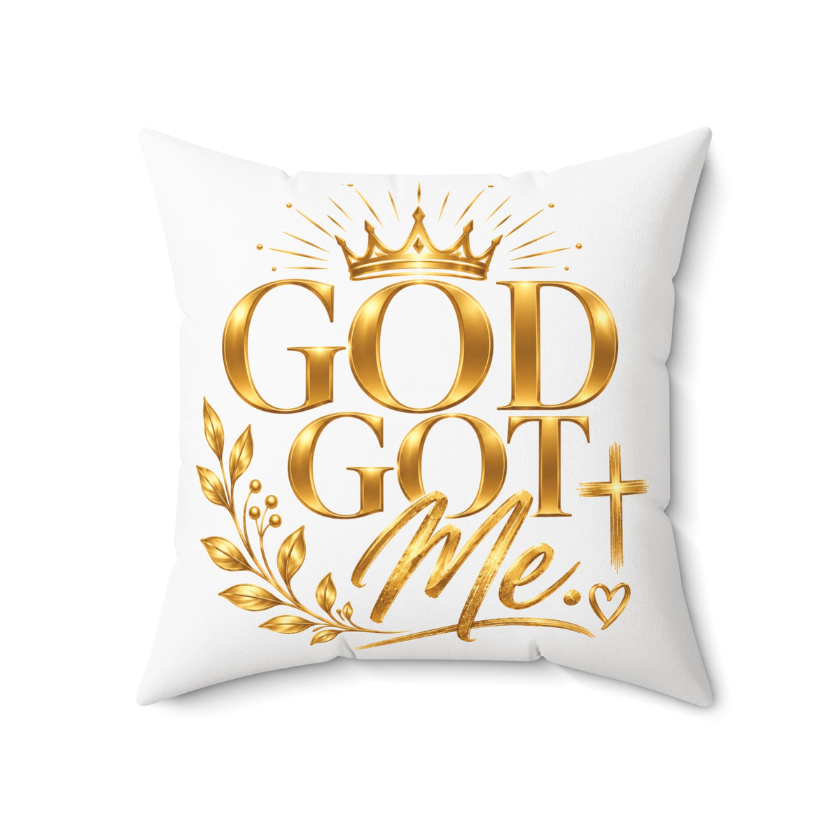 Soft God Got Me Square Pillow